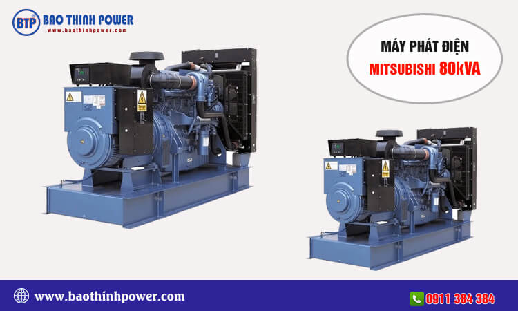 Máy phát điện Mitsubishi 80kva 