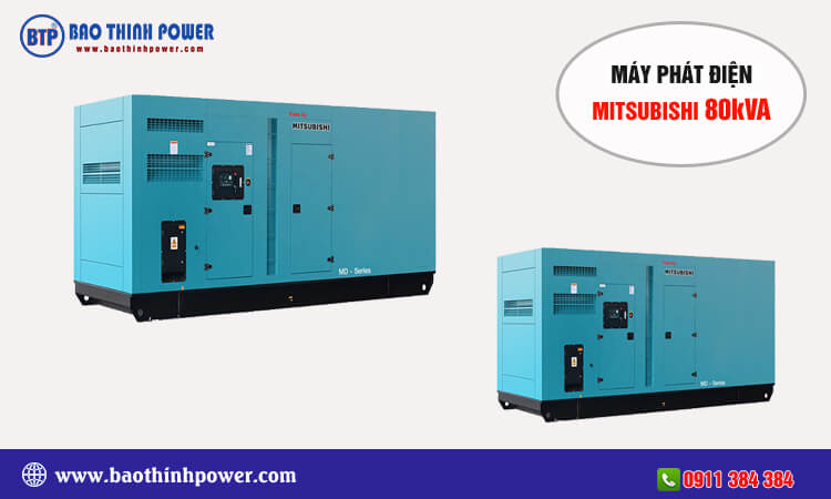 Máy phát điện Mitsubishi 80kva 