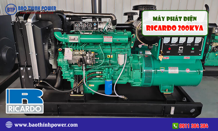 Máy phát điện Ricardo 200kva 