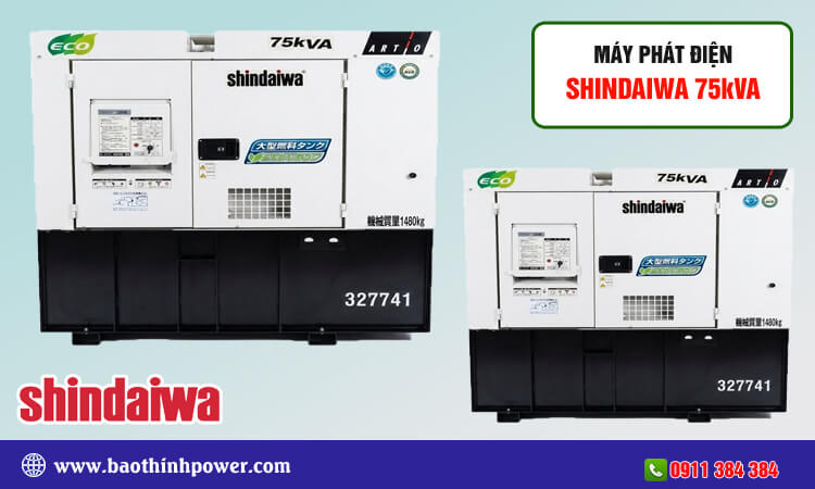 Máy phát điện Shindaiwa 75kva