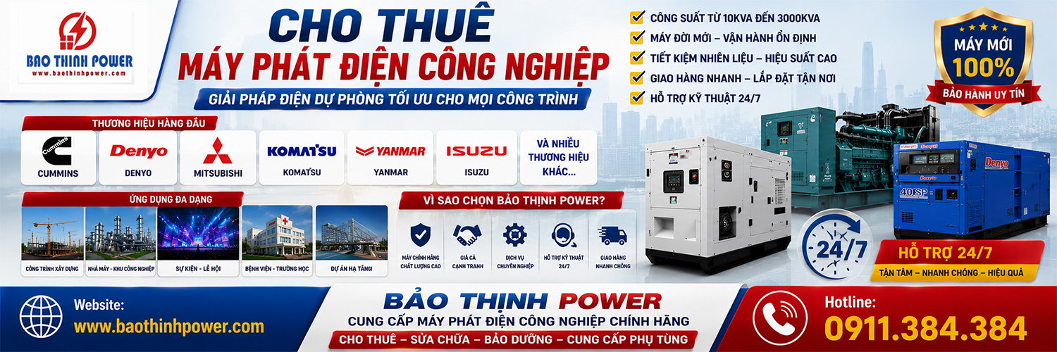 cho thuê máy phát điện